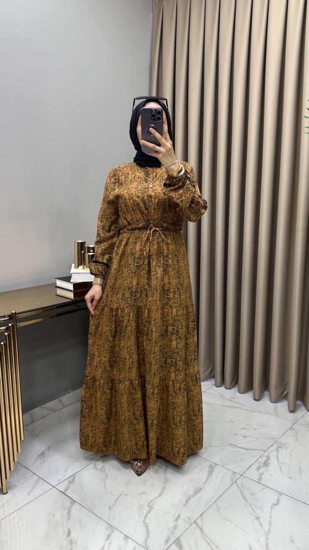 Ayça Elbise Taba