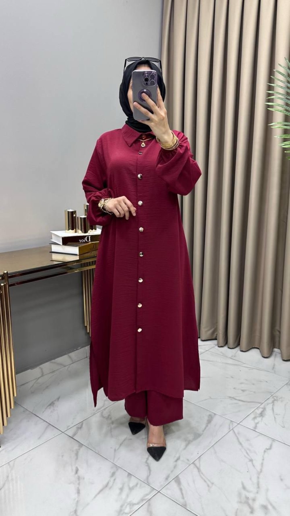 Elçin Takım Bordo