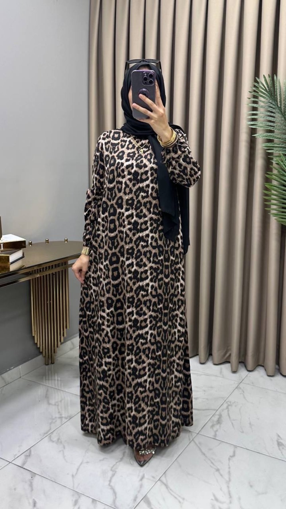 Sıla Elbise Leopar