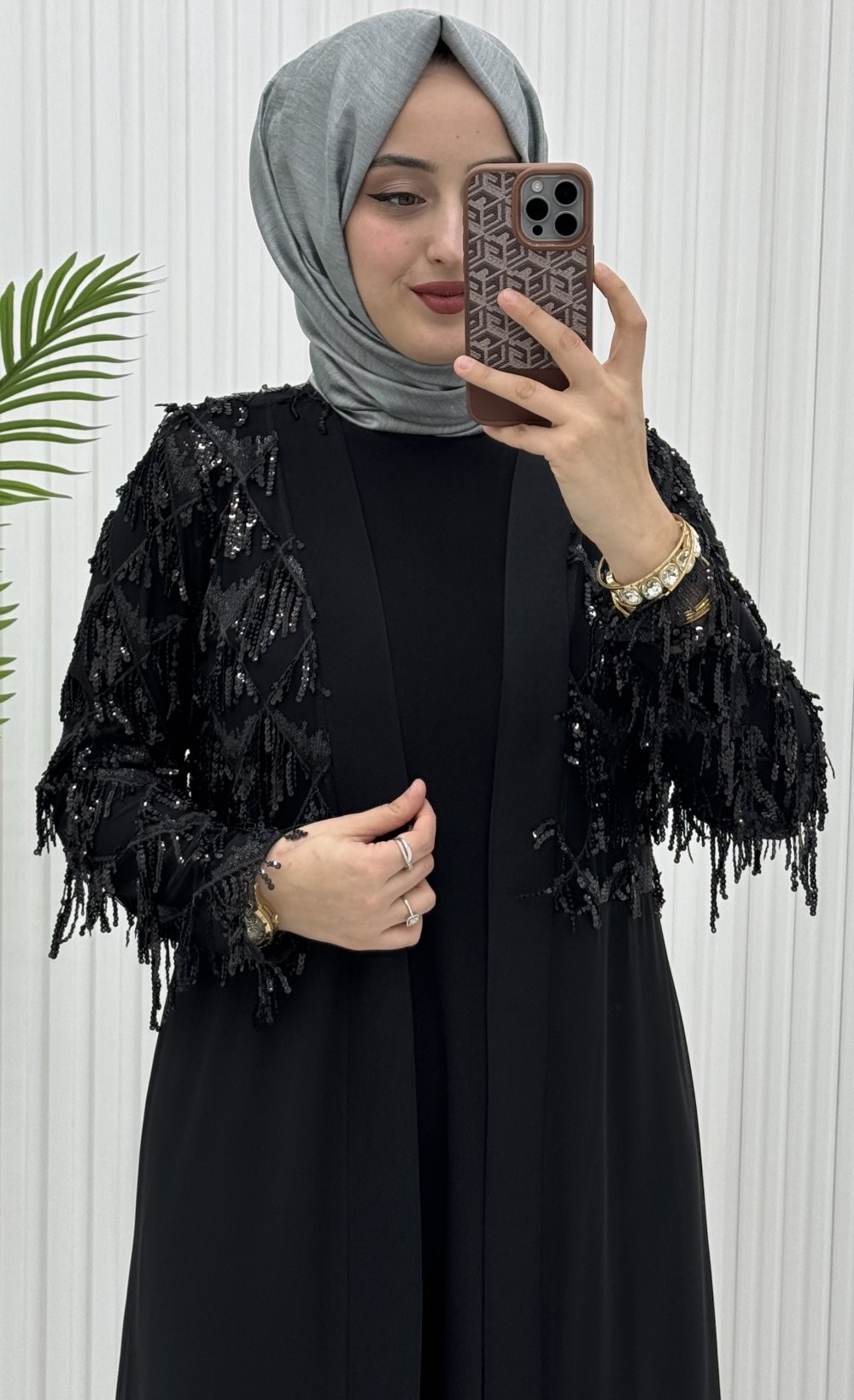Elmas İkili Abiye Takım Siyah