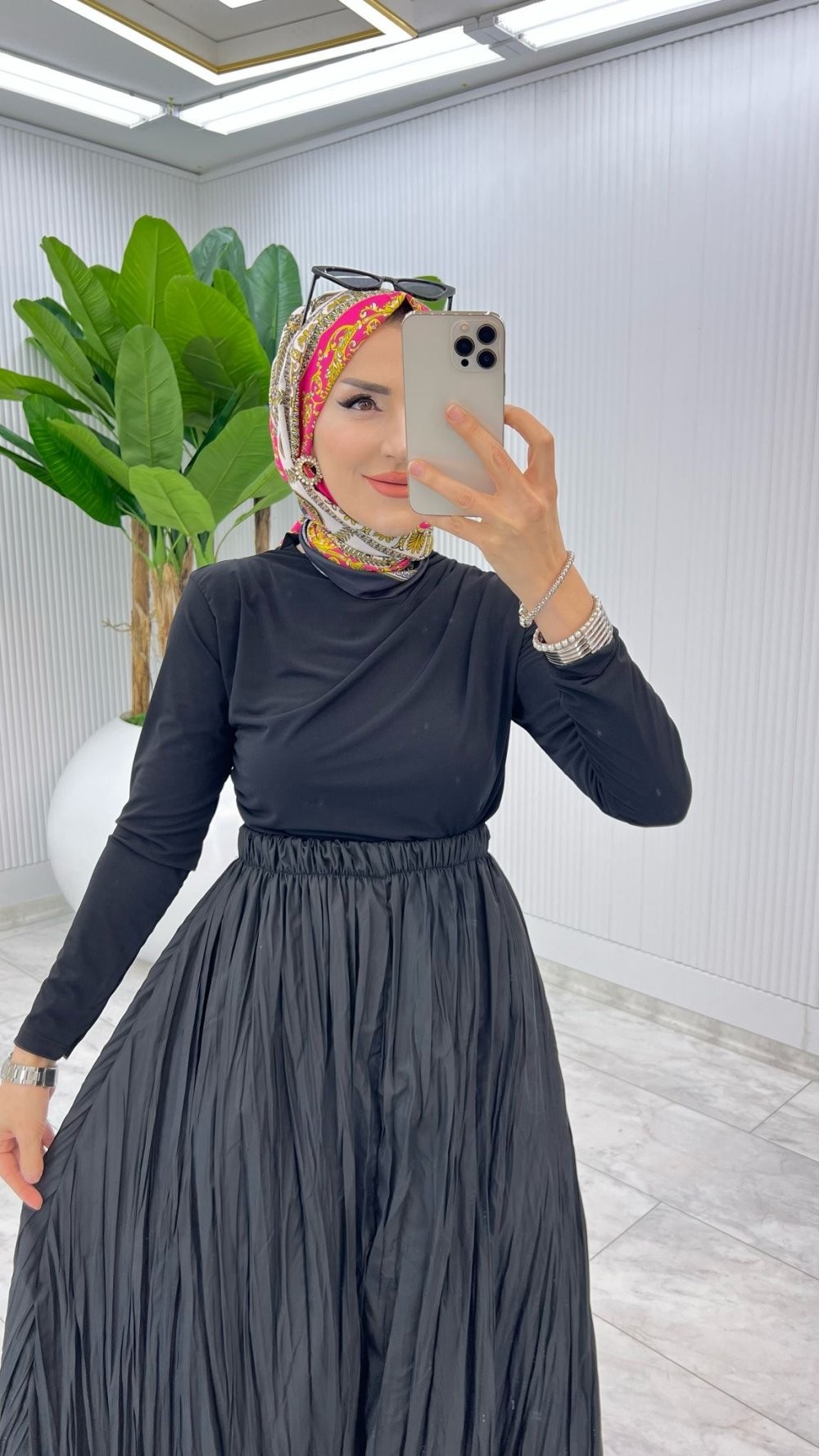 Siyah Züleyha etek Tesettür Giyim