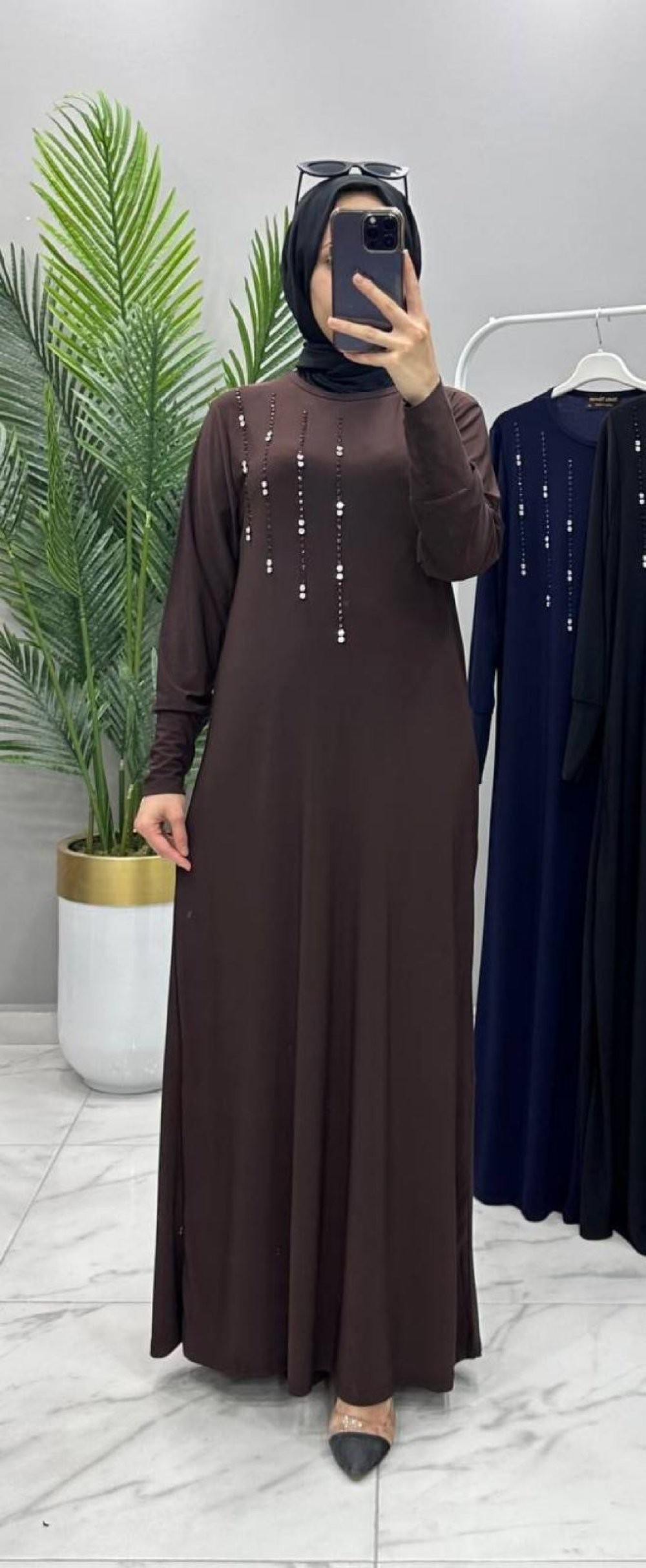 Neşe Elbise Kahve 
