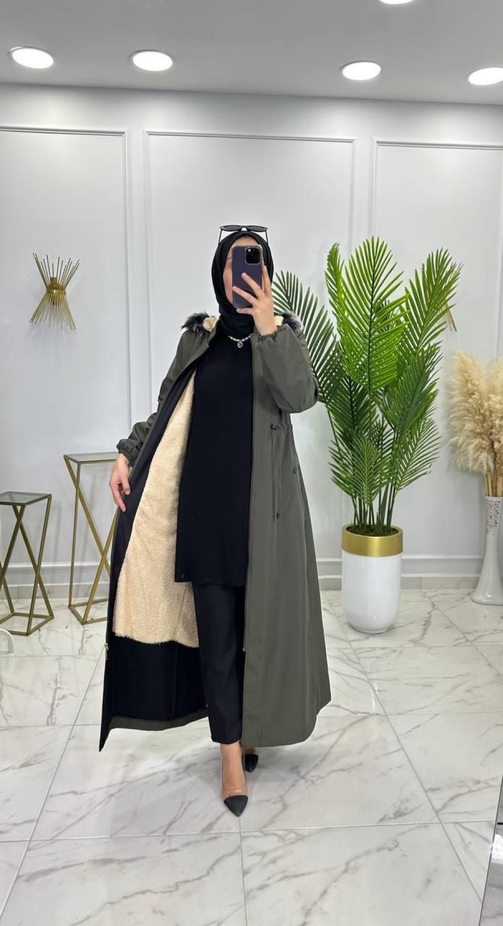 Kışlık Parka Mont Haki 