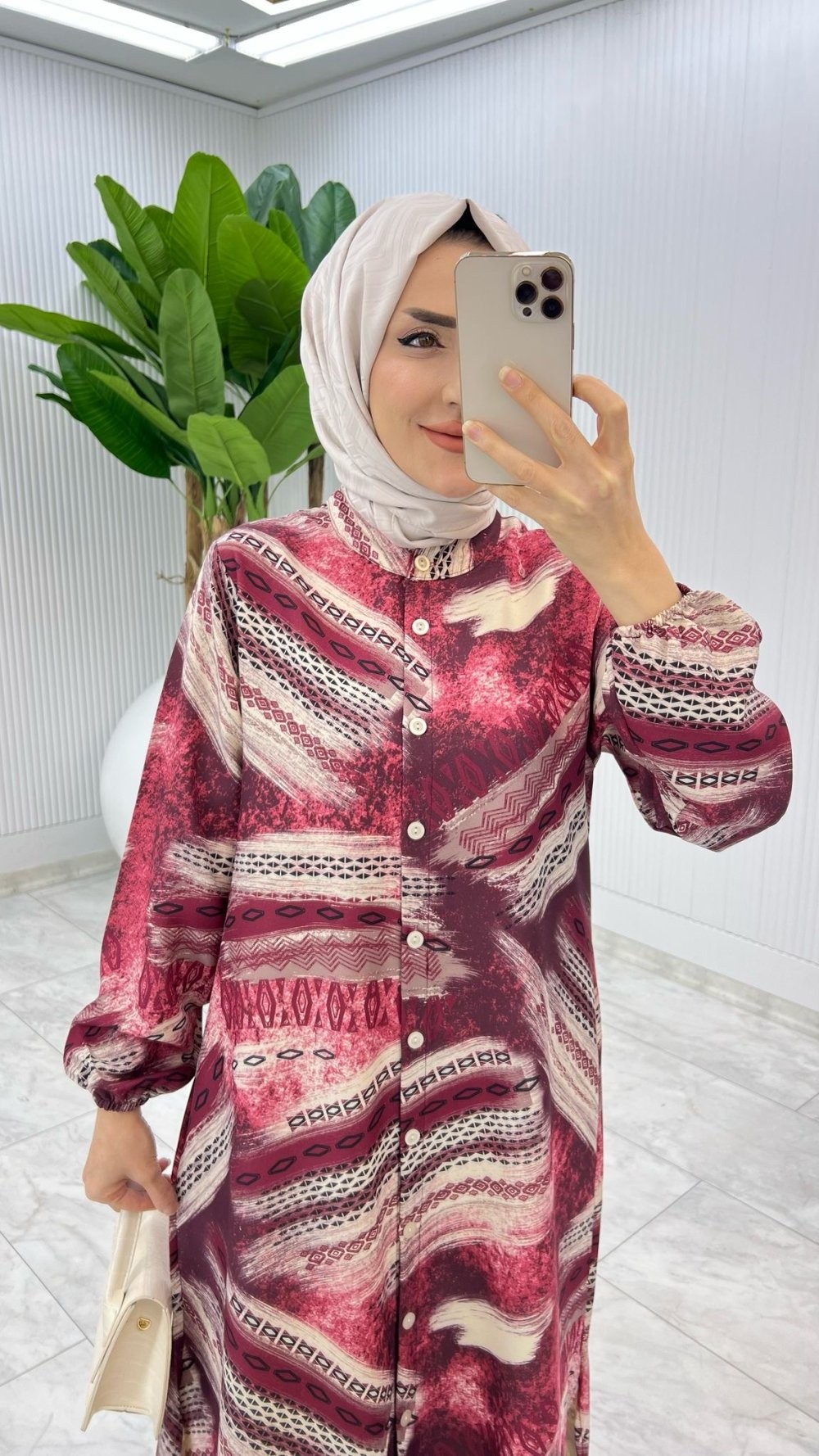 Bordo Şura Takım Tesettür Giyim