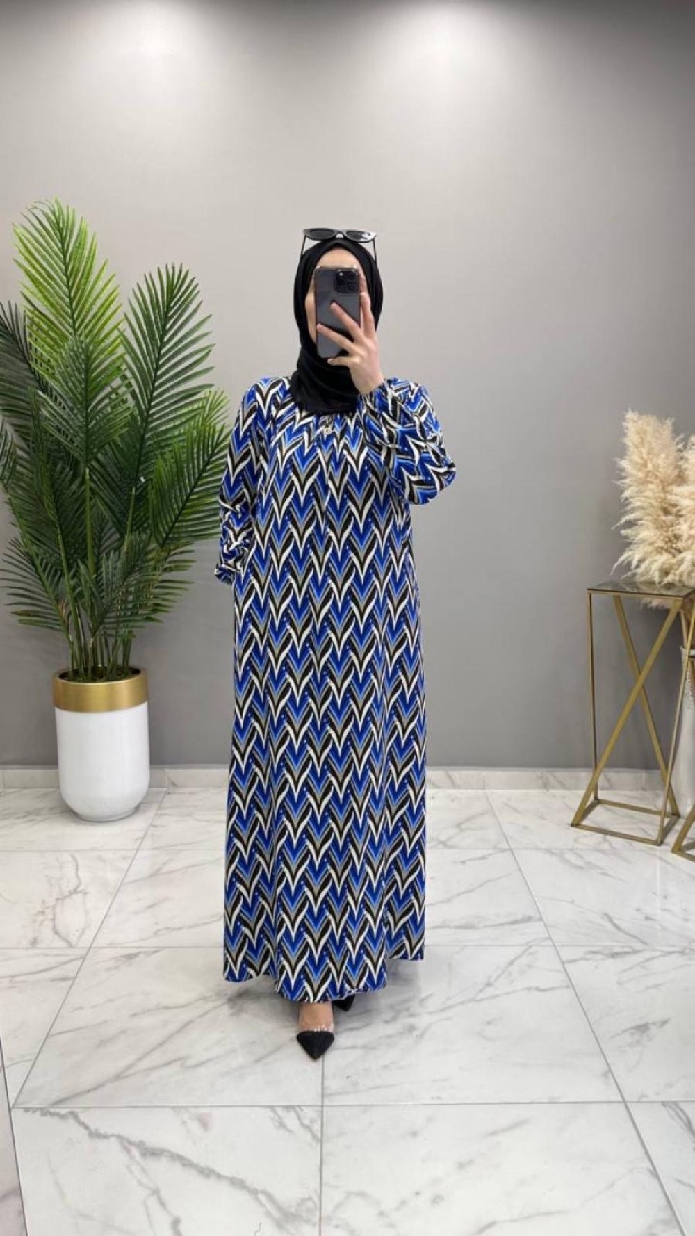 Meral Elbise İndigo