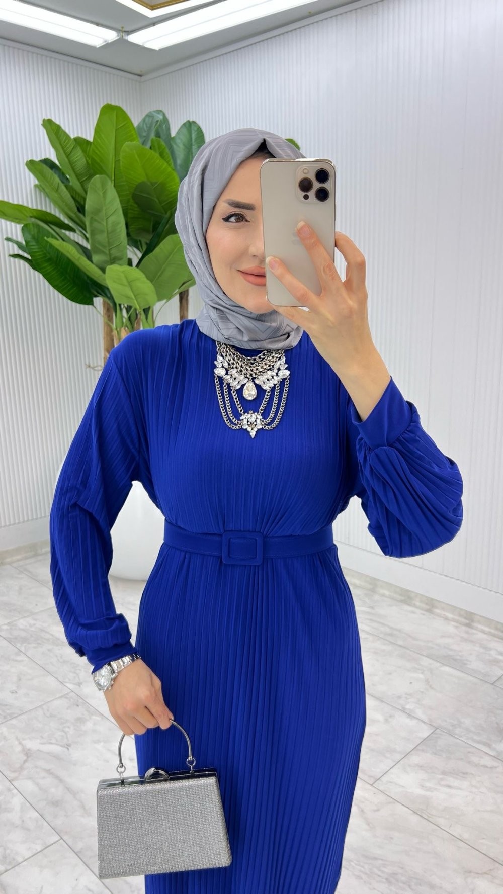 Saks Yıldız Elbise Tesettür Giyim