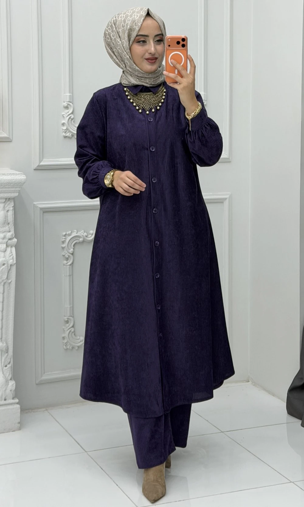 Yasemin Takım Koyu Mor