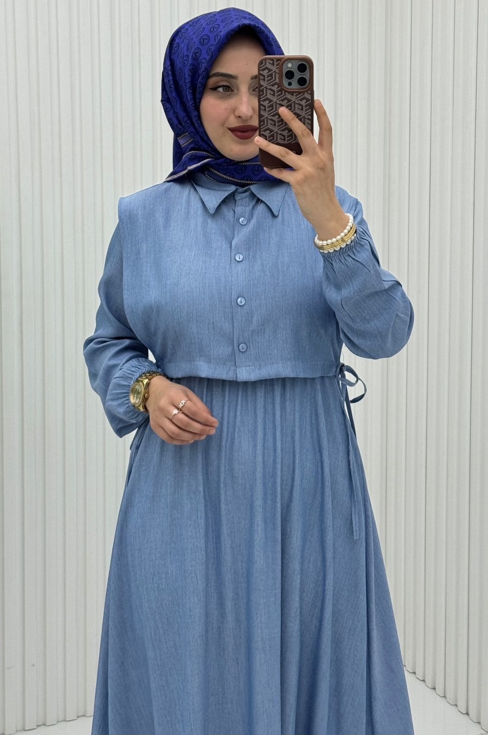Şura Elbise Açık Mavi