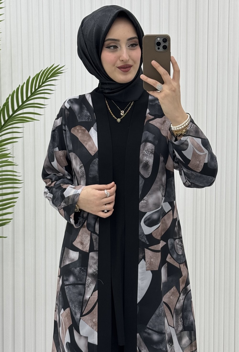 Bahar 3 lü Takım Siyah