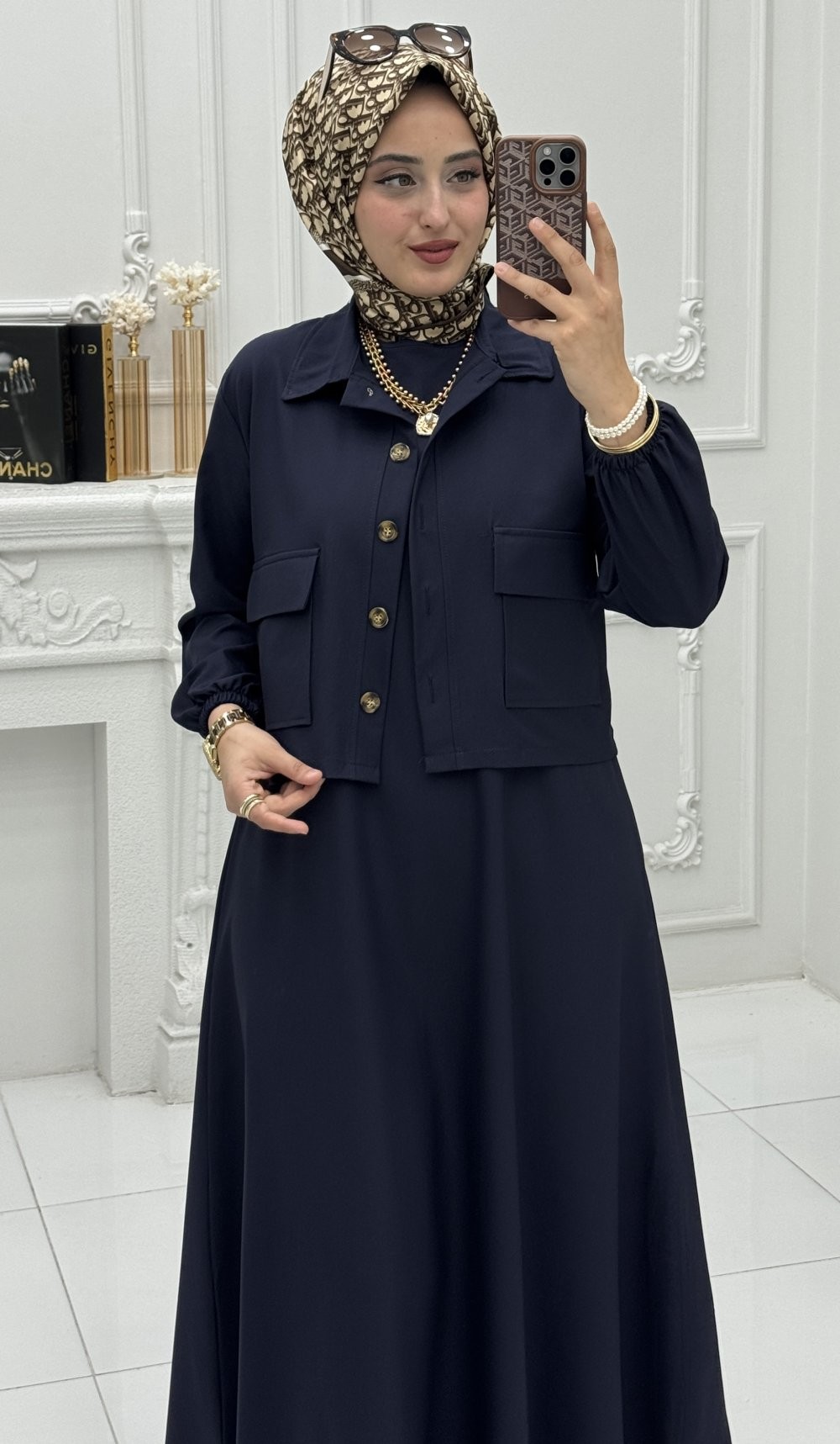 Eylül Elbise Lacivert