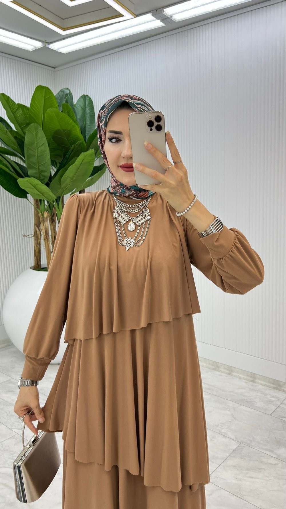 Latte Premium Diva Elbise Tesettür Giyim