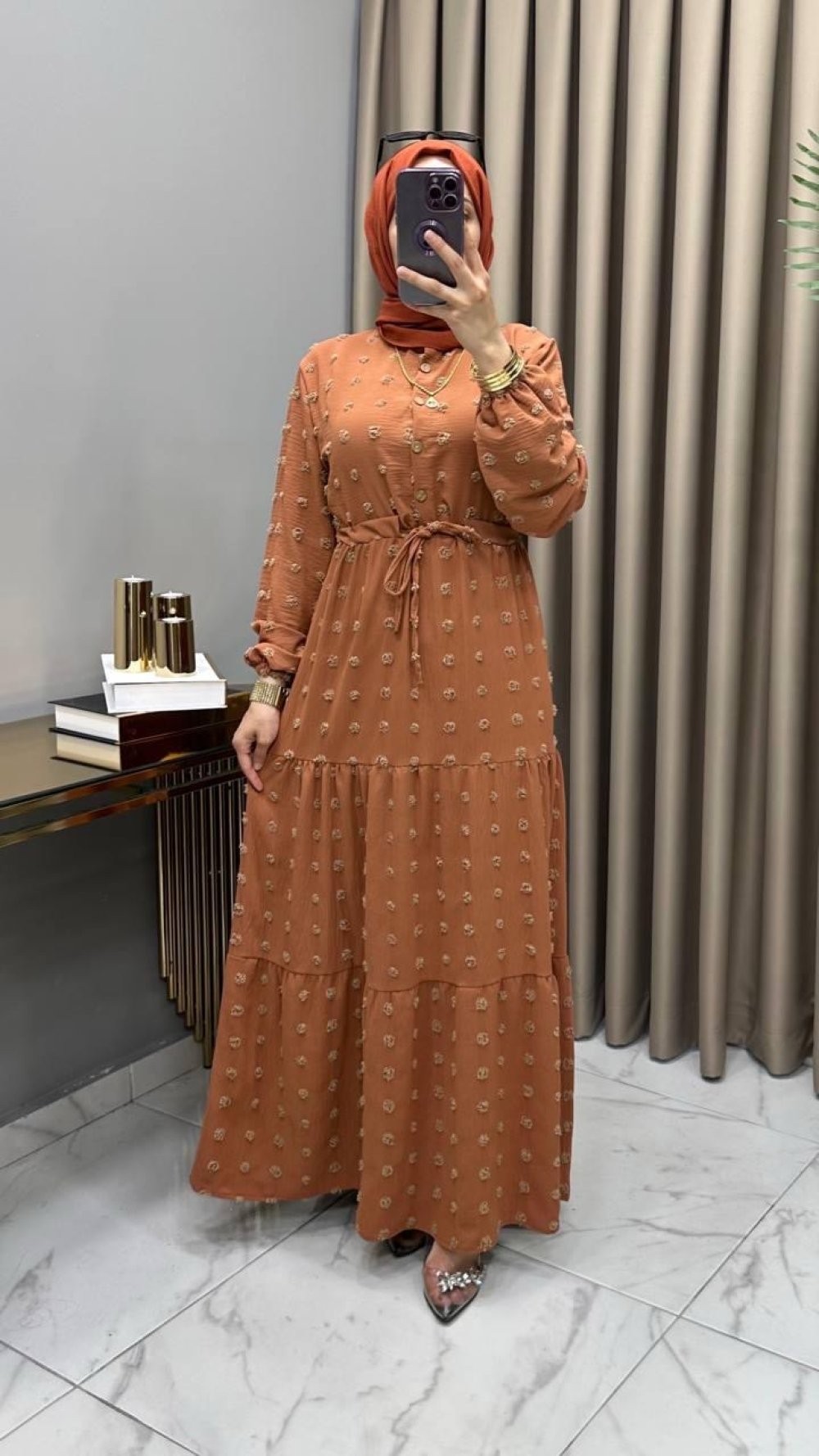 Alina Elbise Turuncu