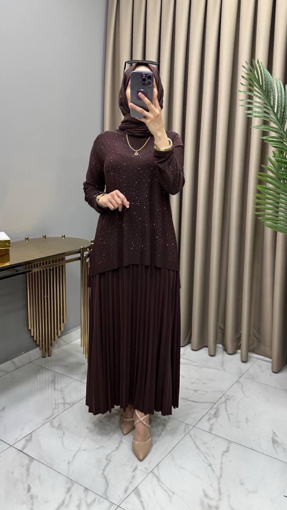 Mayda Etekli Takım Kahve