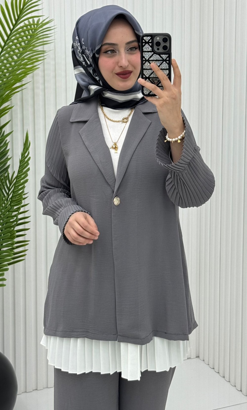 Burcu Takım Gri