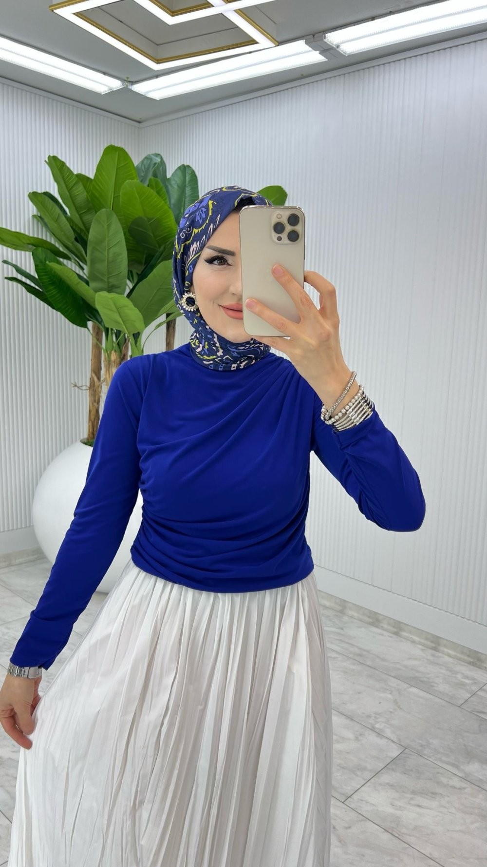 Saks Tek Sadece Bluz Tesettür Giyim