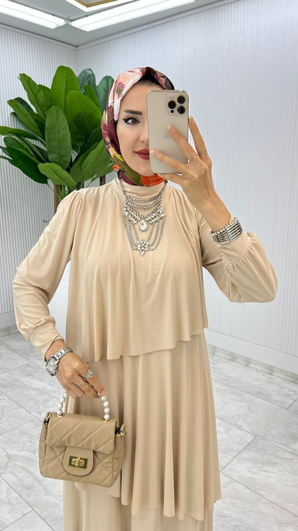 Taş Premium Diva Elbise Tesettür Giyim