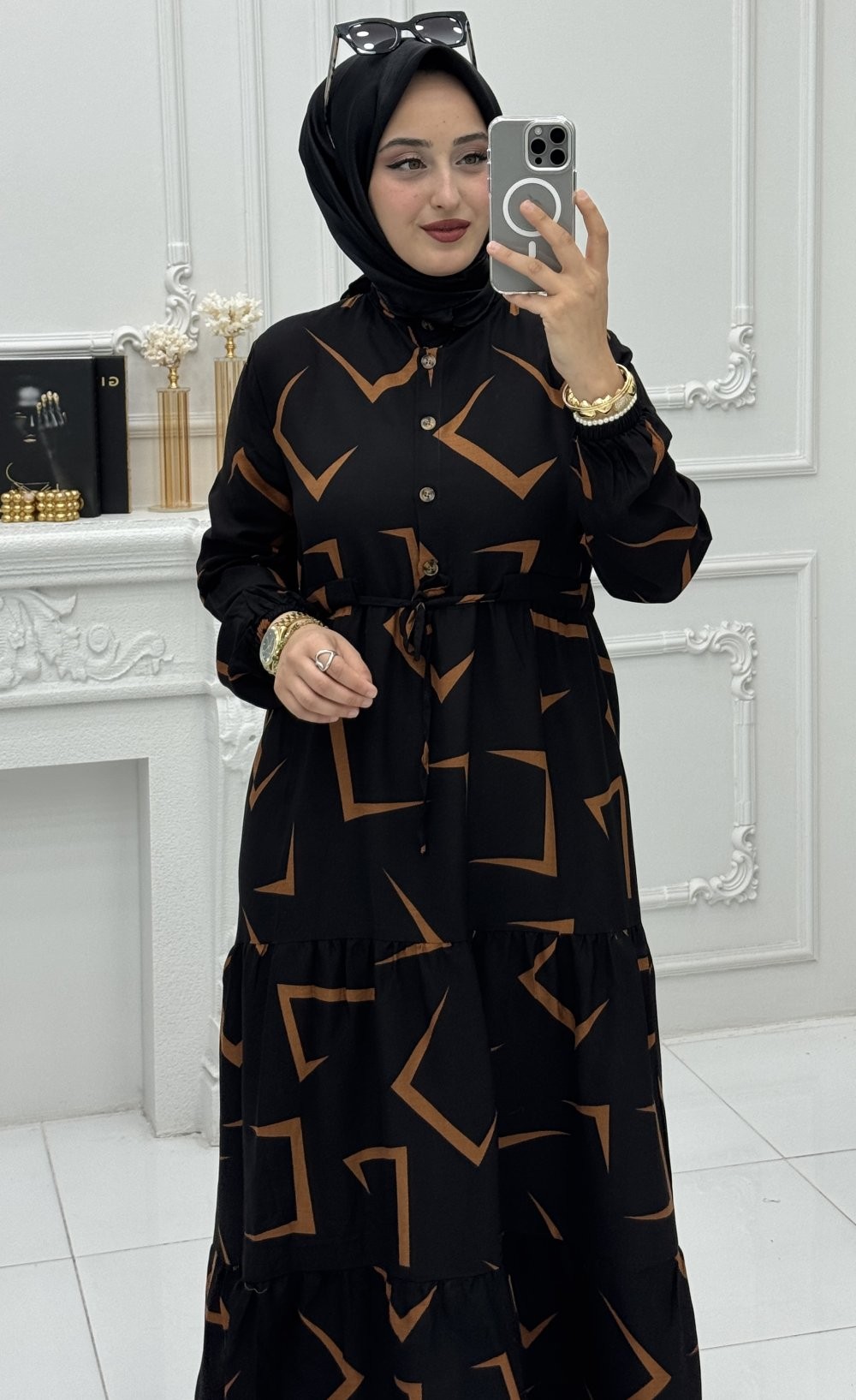 İlayda Elbise Kahverengi