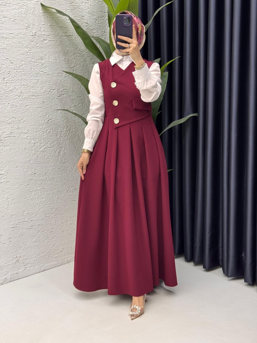 Bordo Afitap Tesettür Giyim 