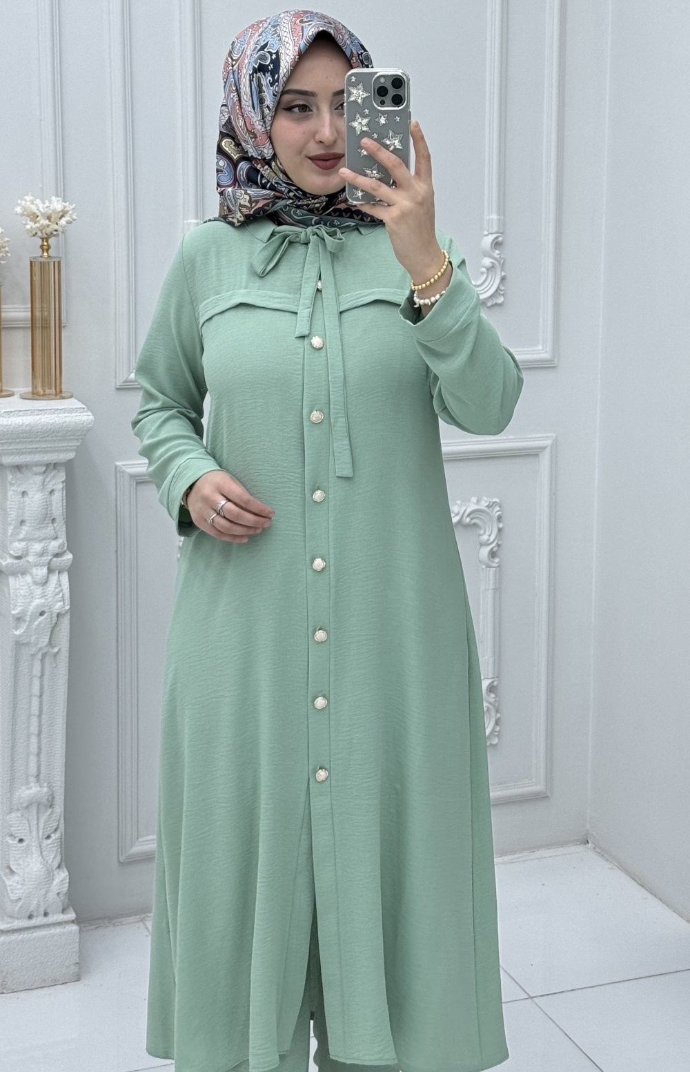 Dilara Takım Mint Yeşili