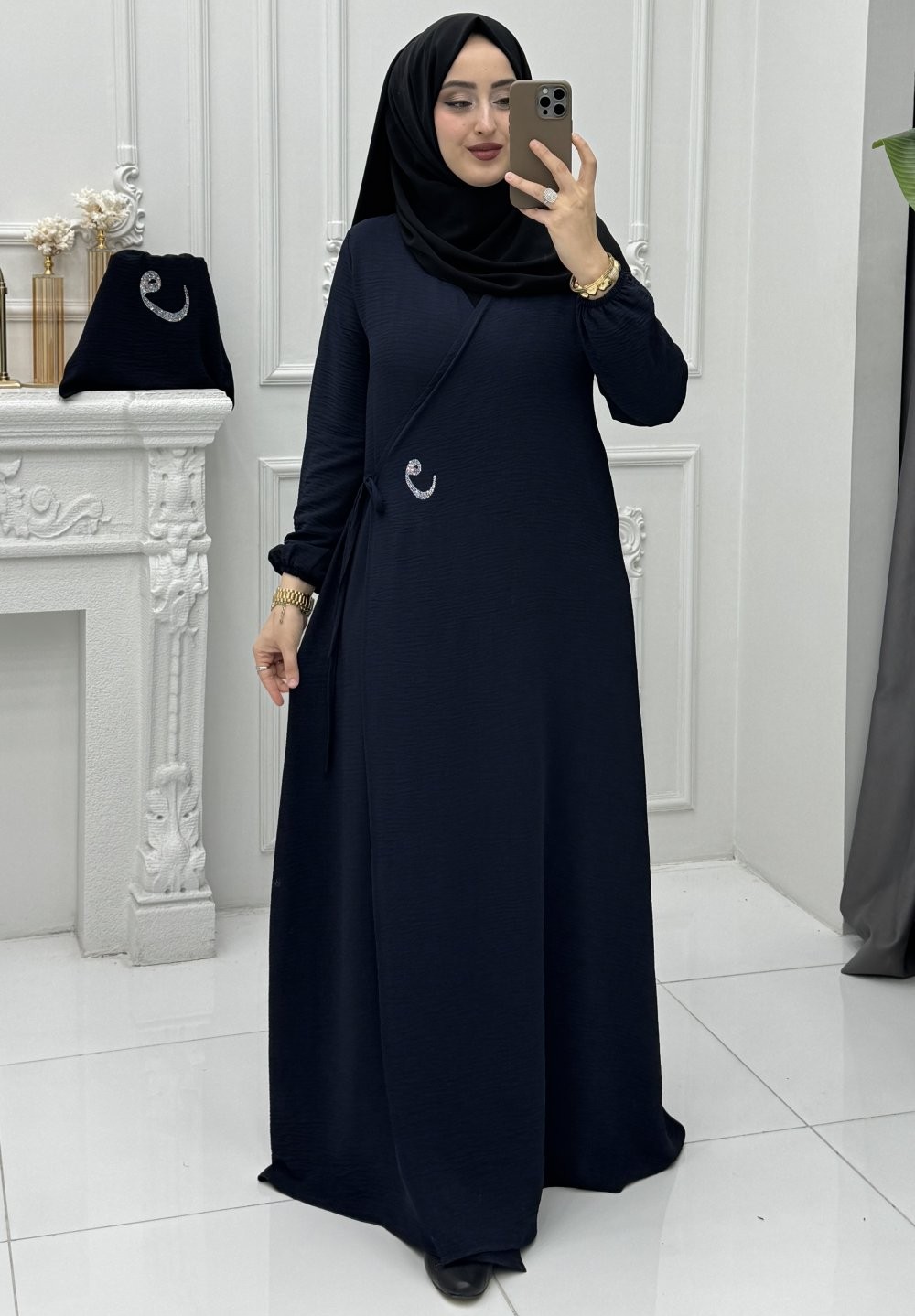 Mihri Namaz Elbise Lacivert
