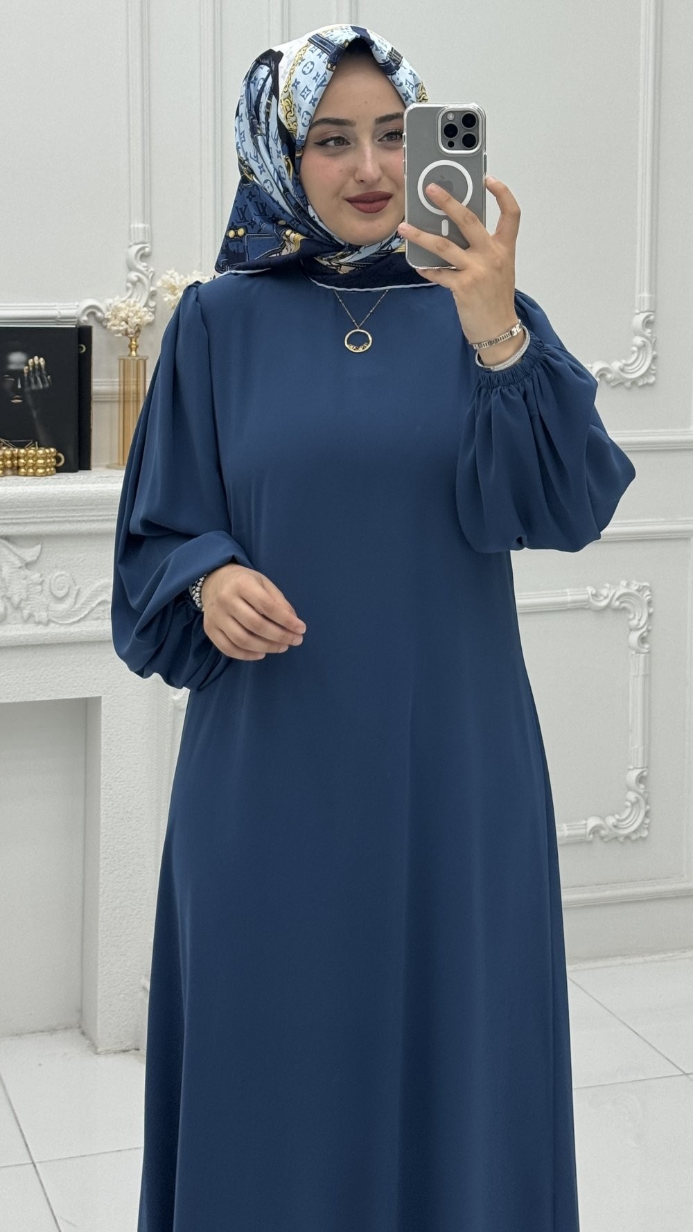 Serpil Elbise İndigo