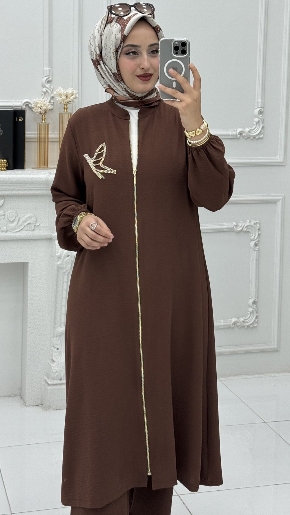 Melina Takım Kahverengi