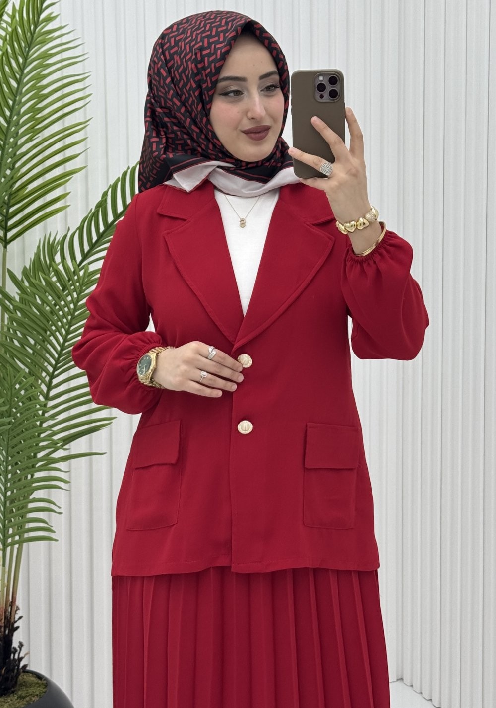 Efsun Etek Takım Kırmızı