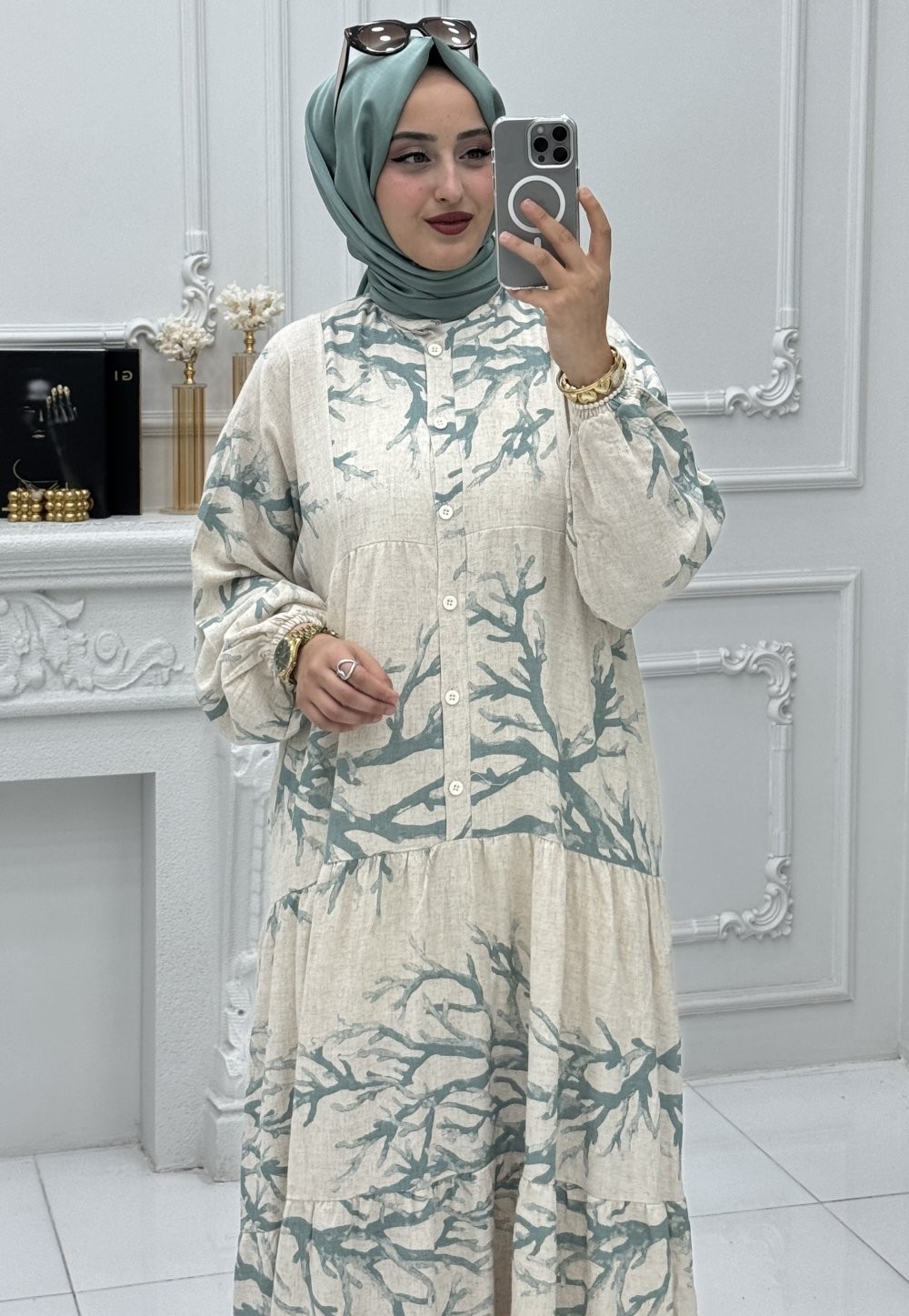 Işıl Elbise Mint Yeşili