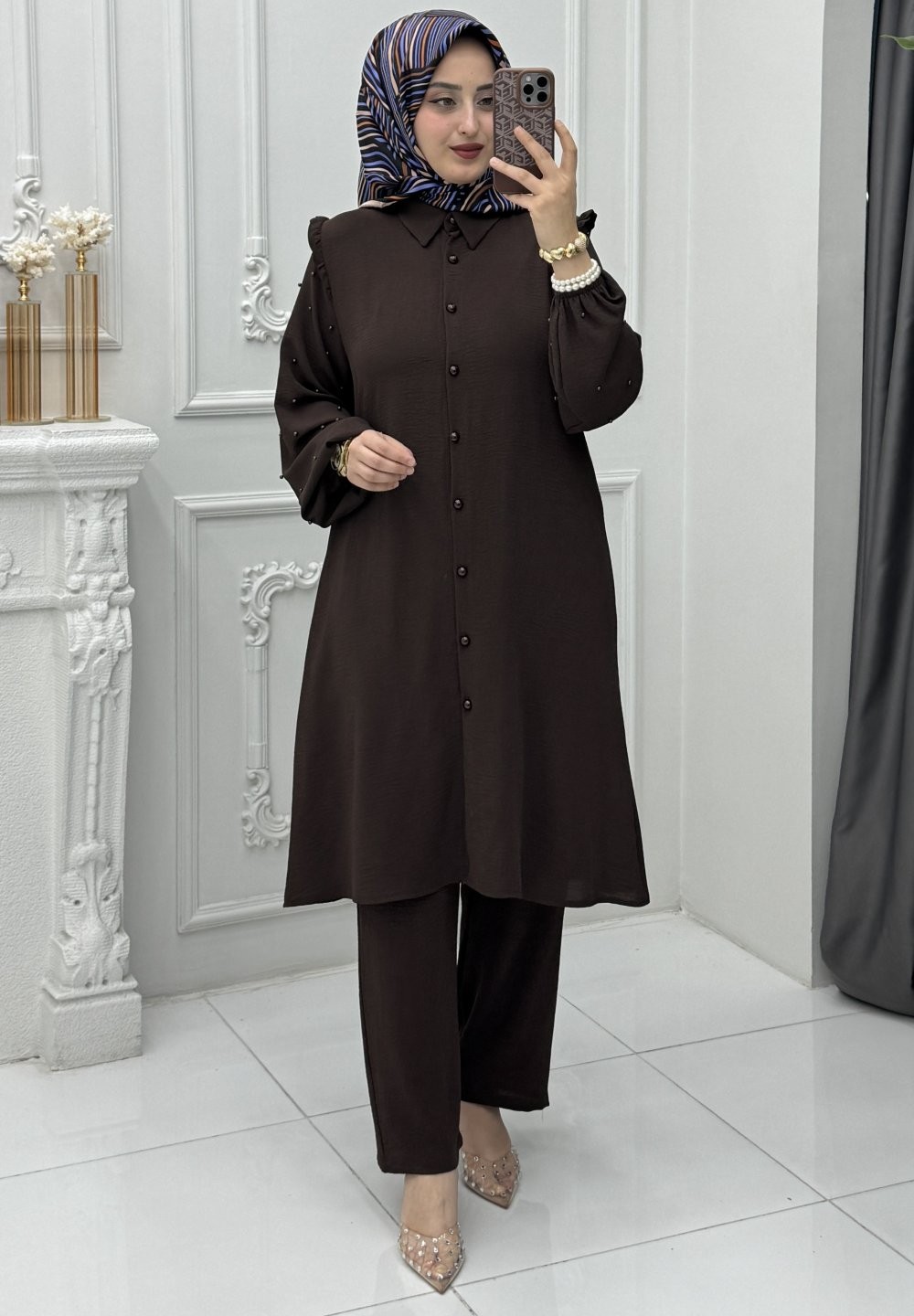 Meral Takım Kahverengi