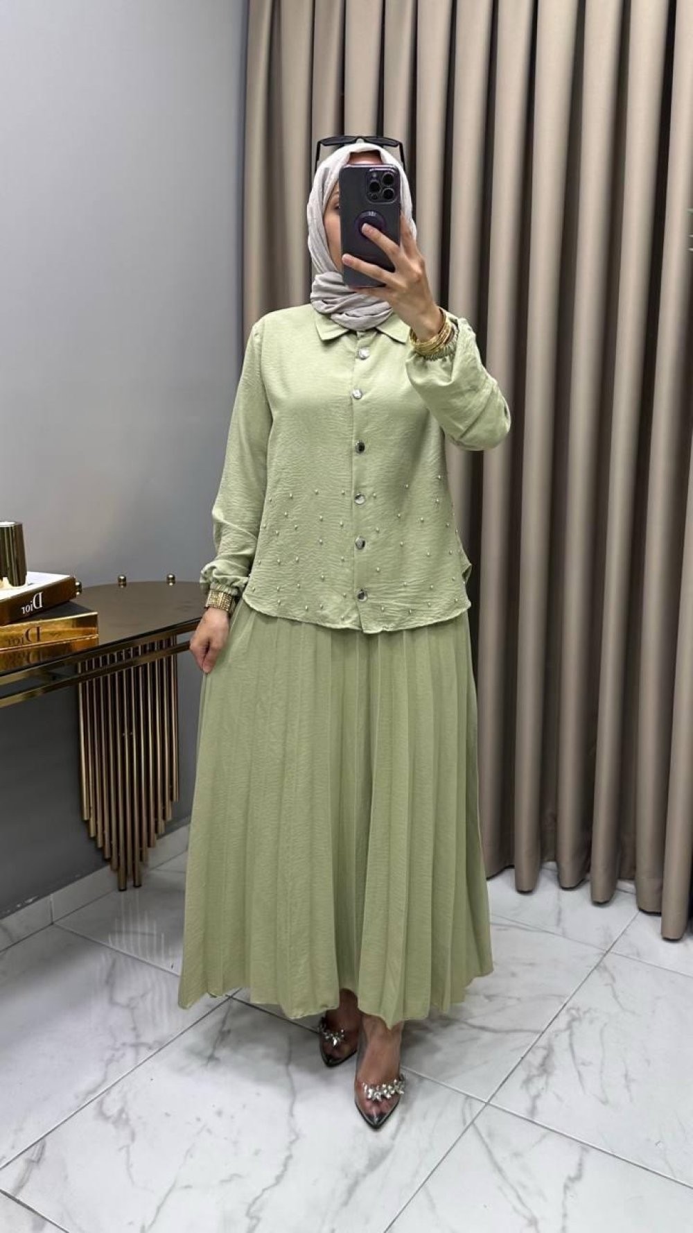 Suzan Etekli Takım Mint 