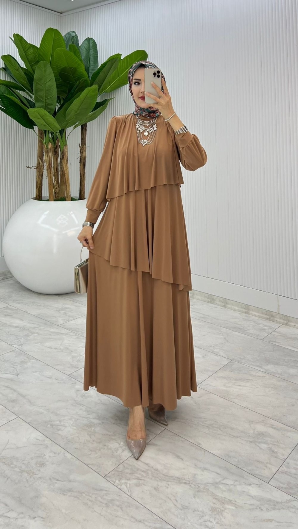 Latte Premium Diva Elbise Tesettür Giyim