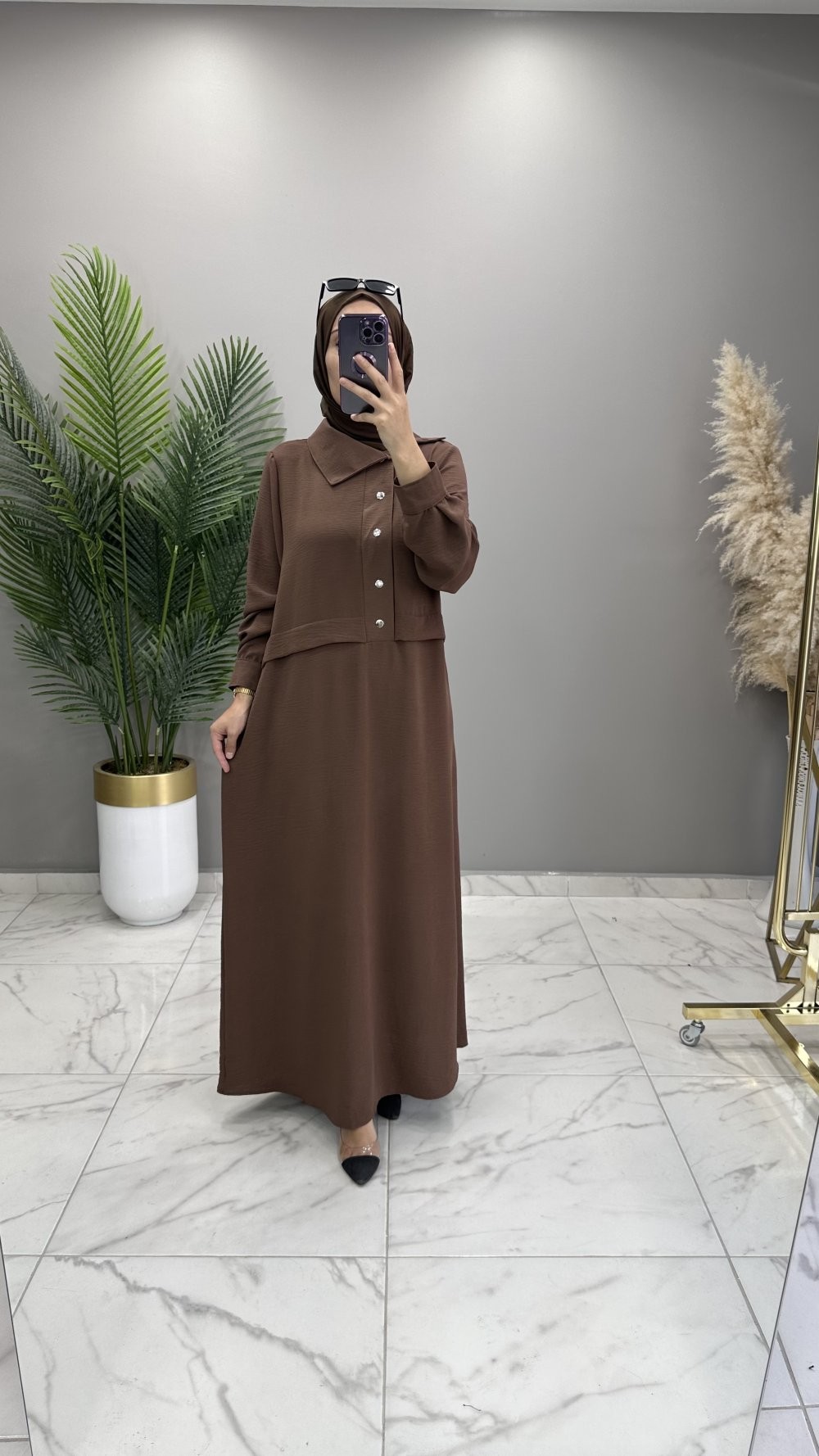 Arya Elbise Kahve 