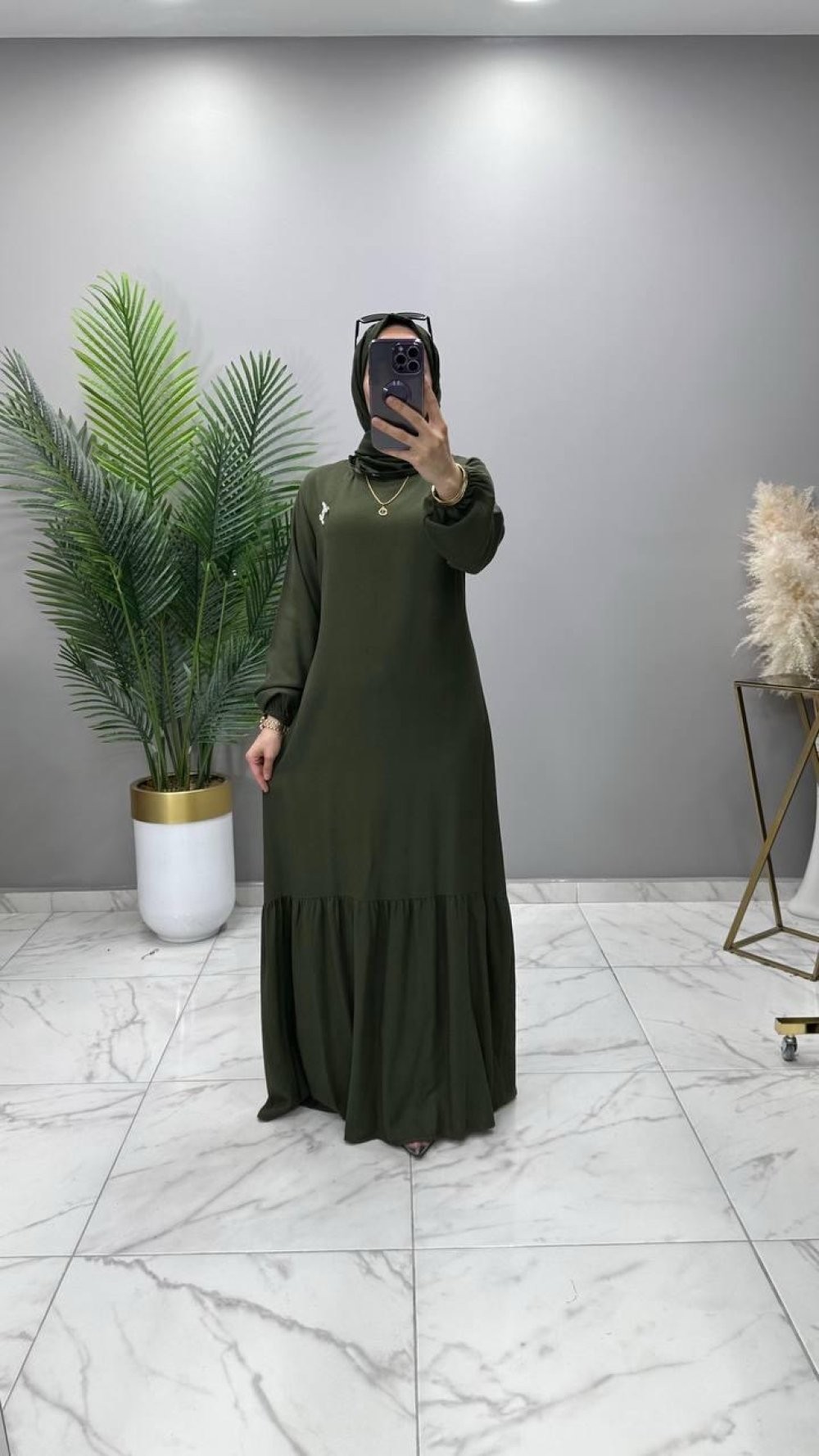 Nurgül Elbise Haki