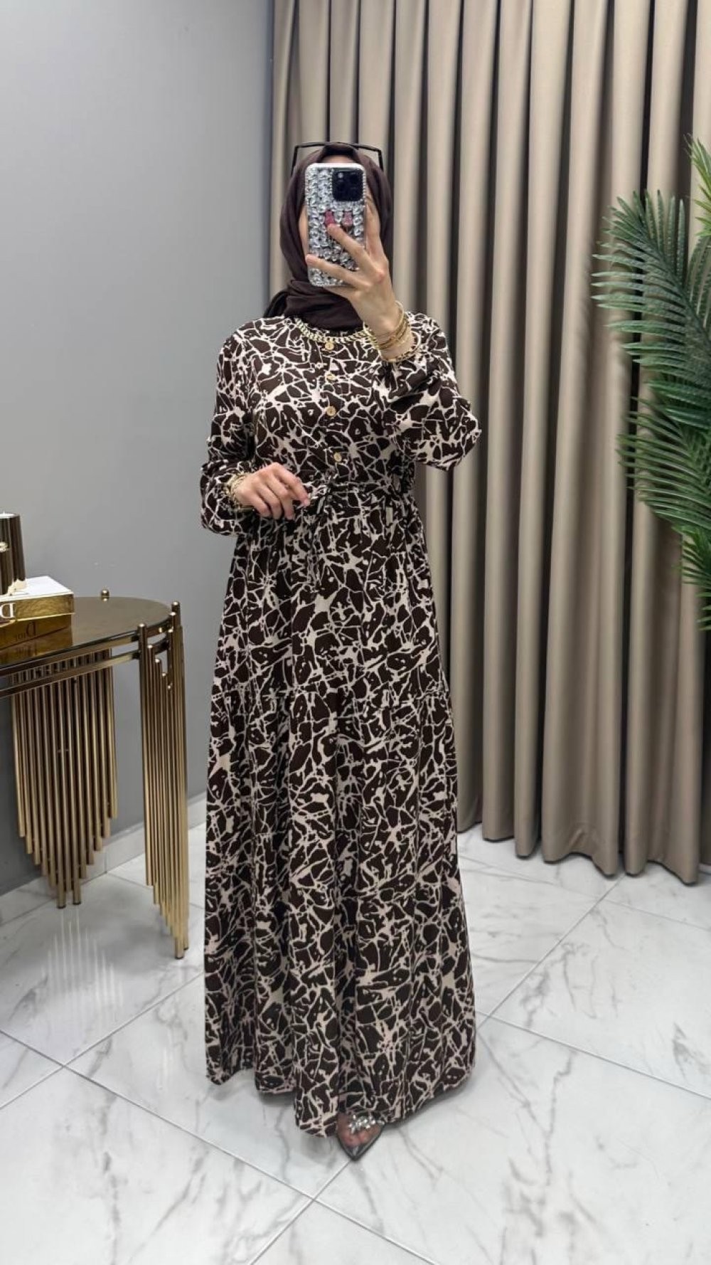 Bahar Elbise Kahve 