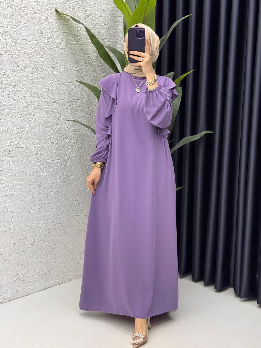 Mürdüm Canan Elbise Tesettür Giyim 