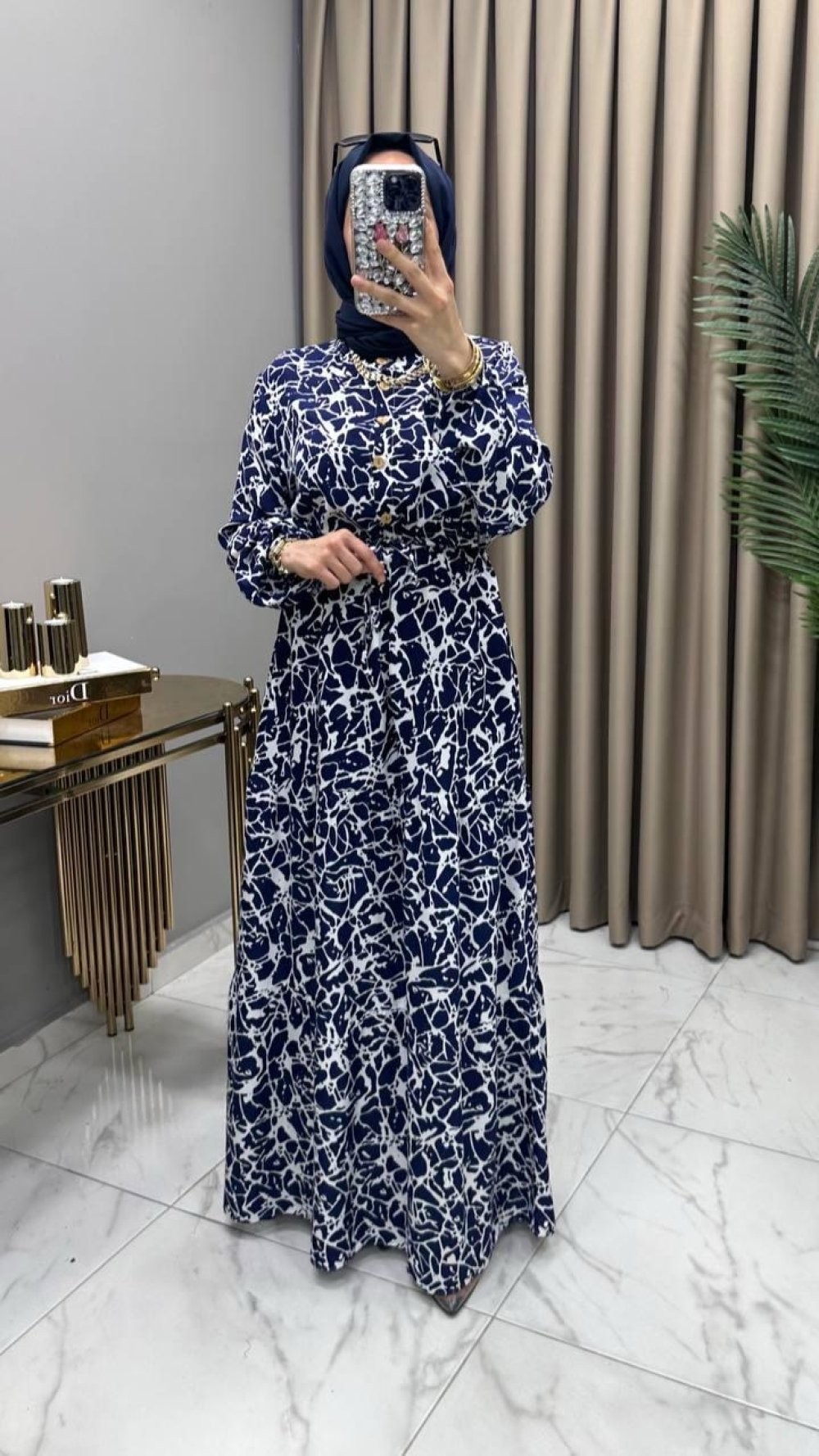 Bahar Elbise Lacivert 