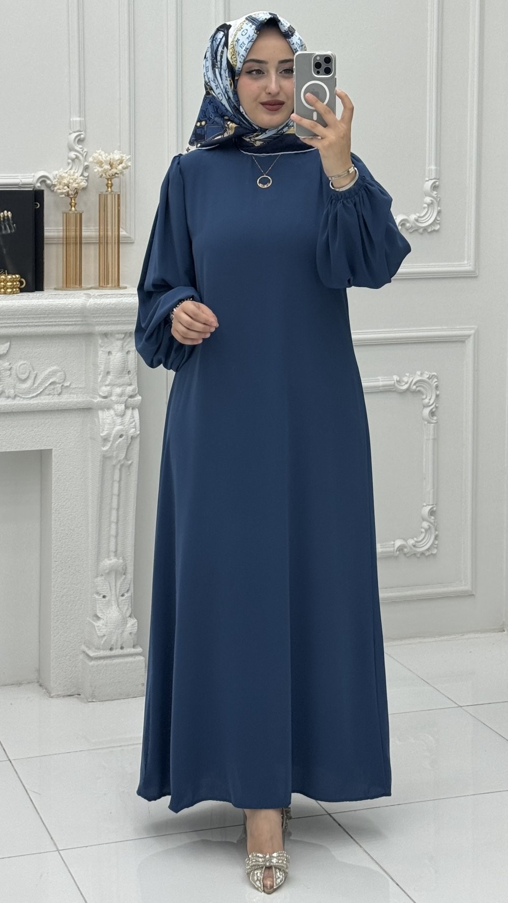 Serpil Elbise İndigo