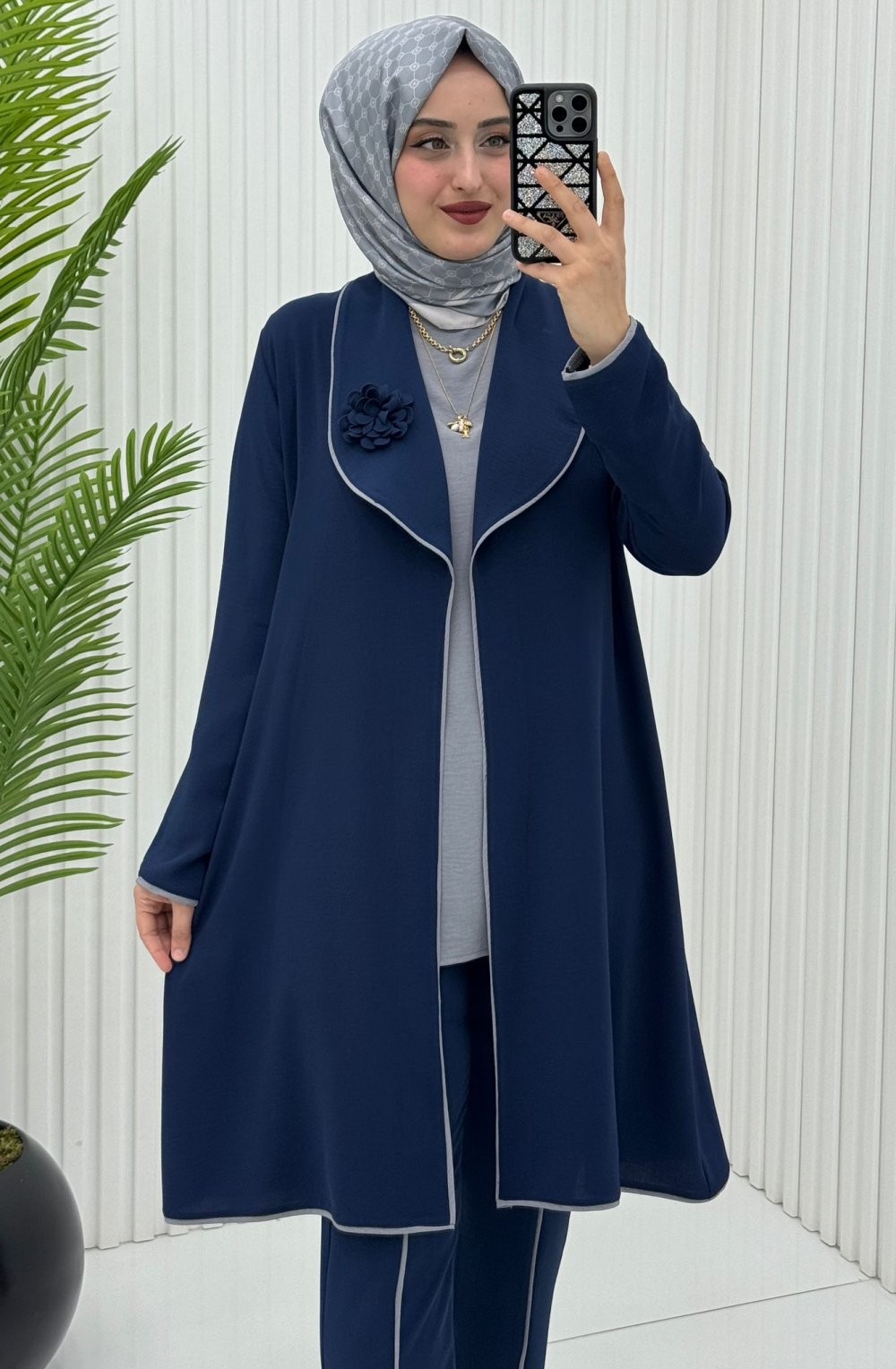 İkra 3 lü Takım Lacivert