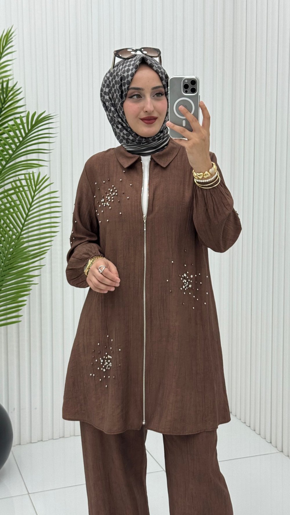 Pelin Takım Kahverengi
