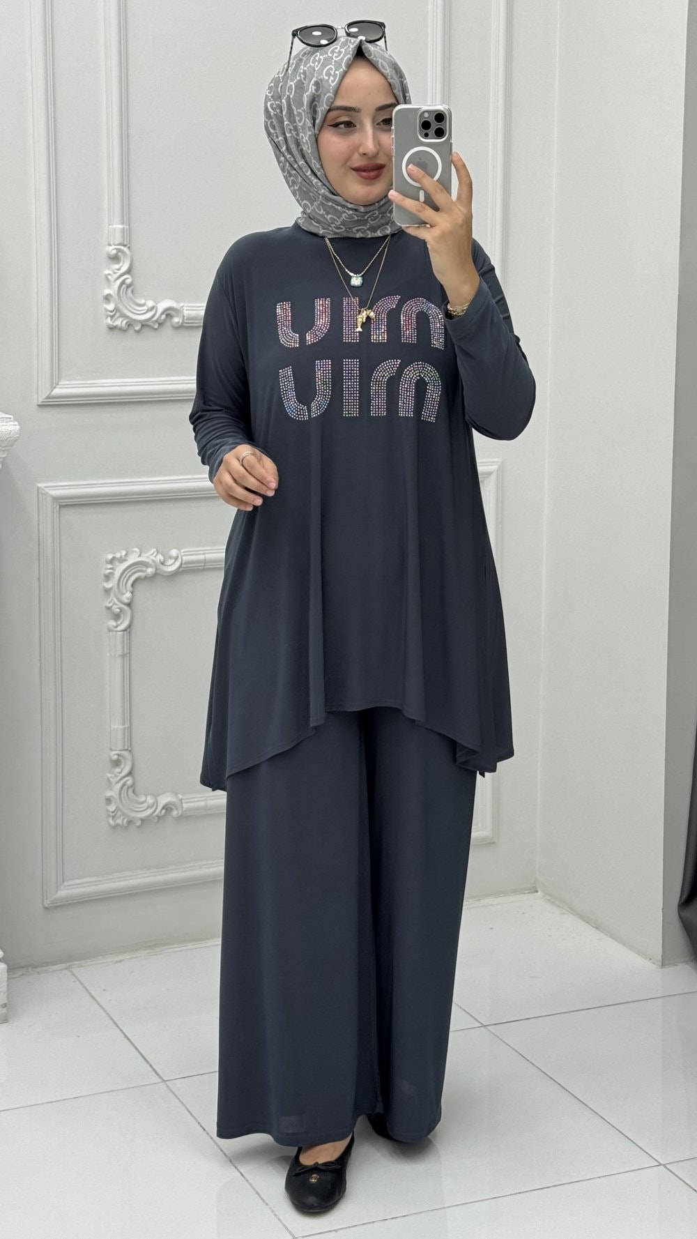 Miu Miu Takım Antrasit