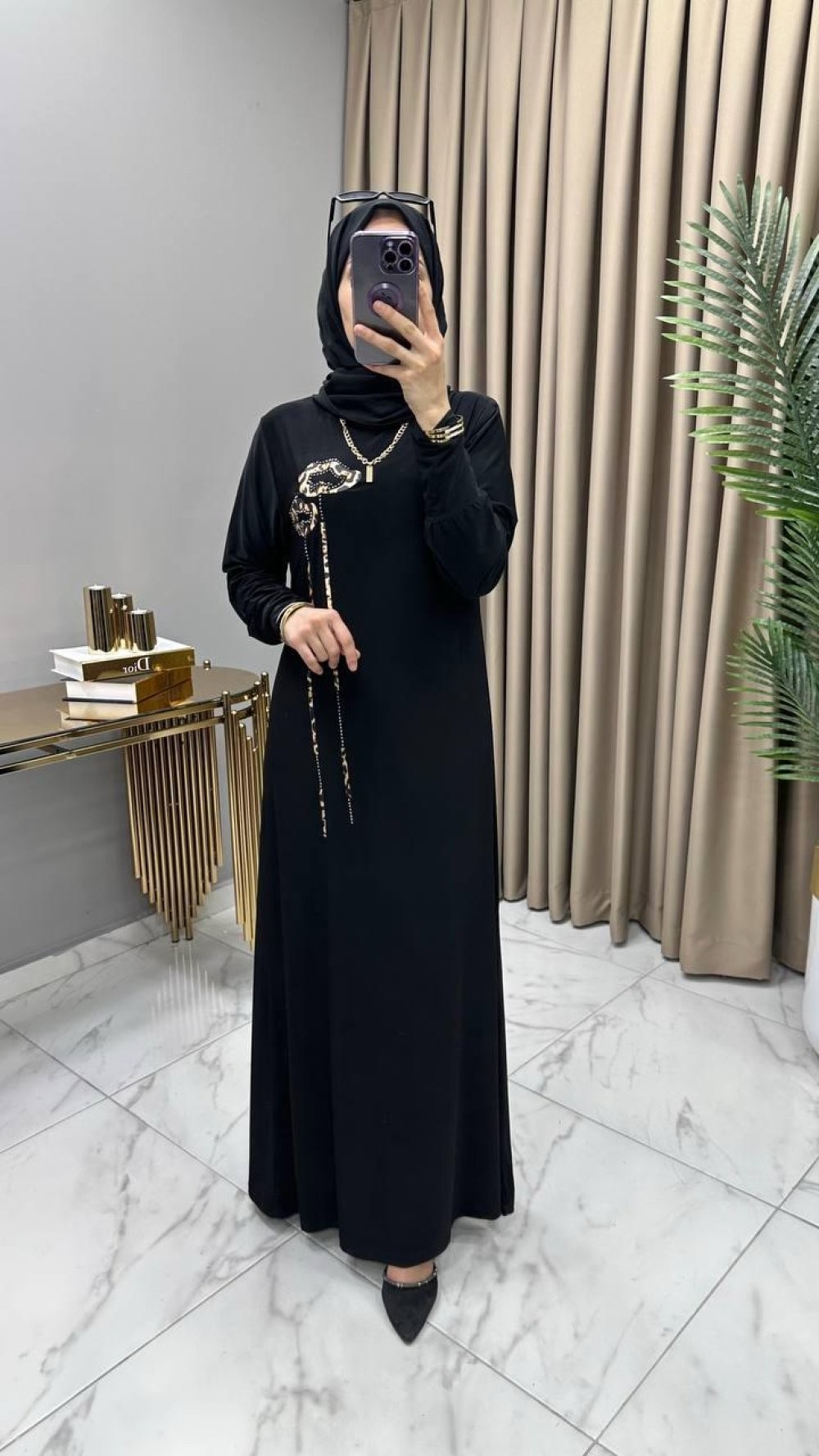 Ahunaz Elbise Siyah