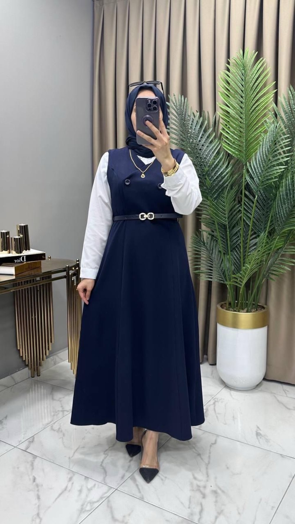 Kemerli Jile Lacivert 