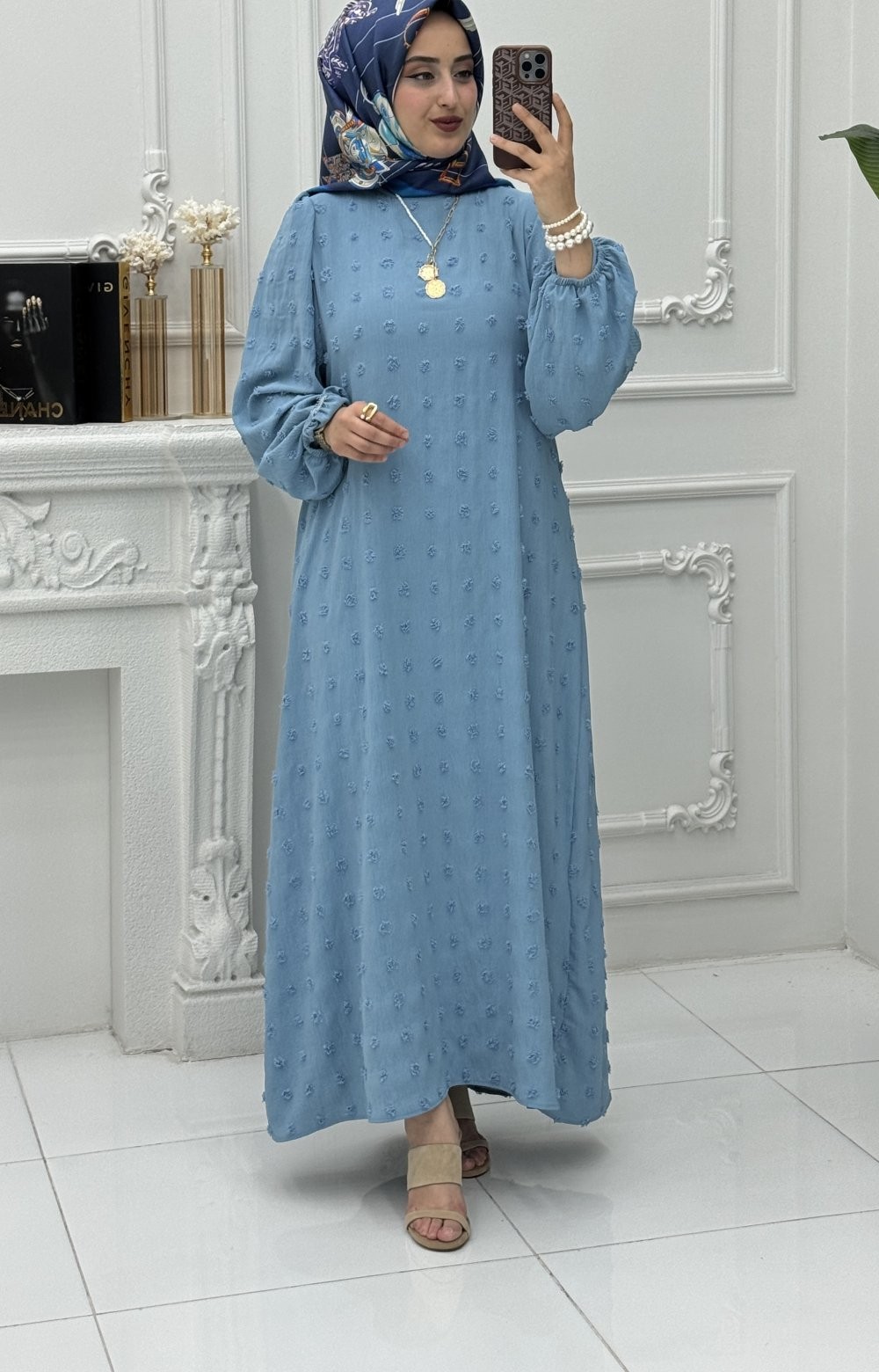 Kumsal Elbise Bebe Mavisi