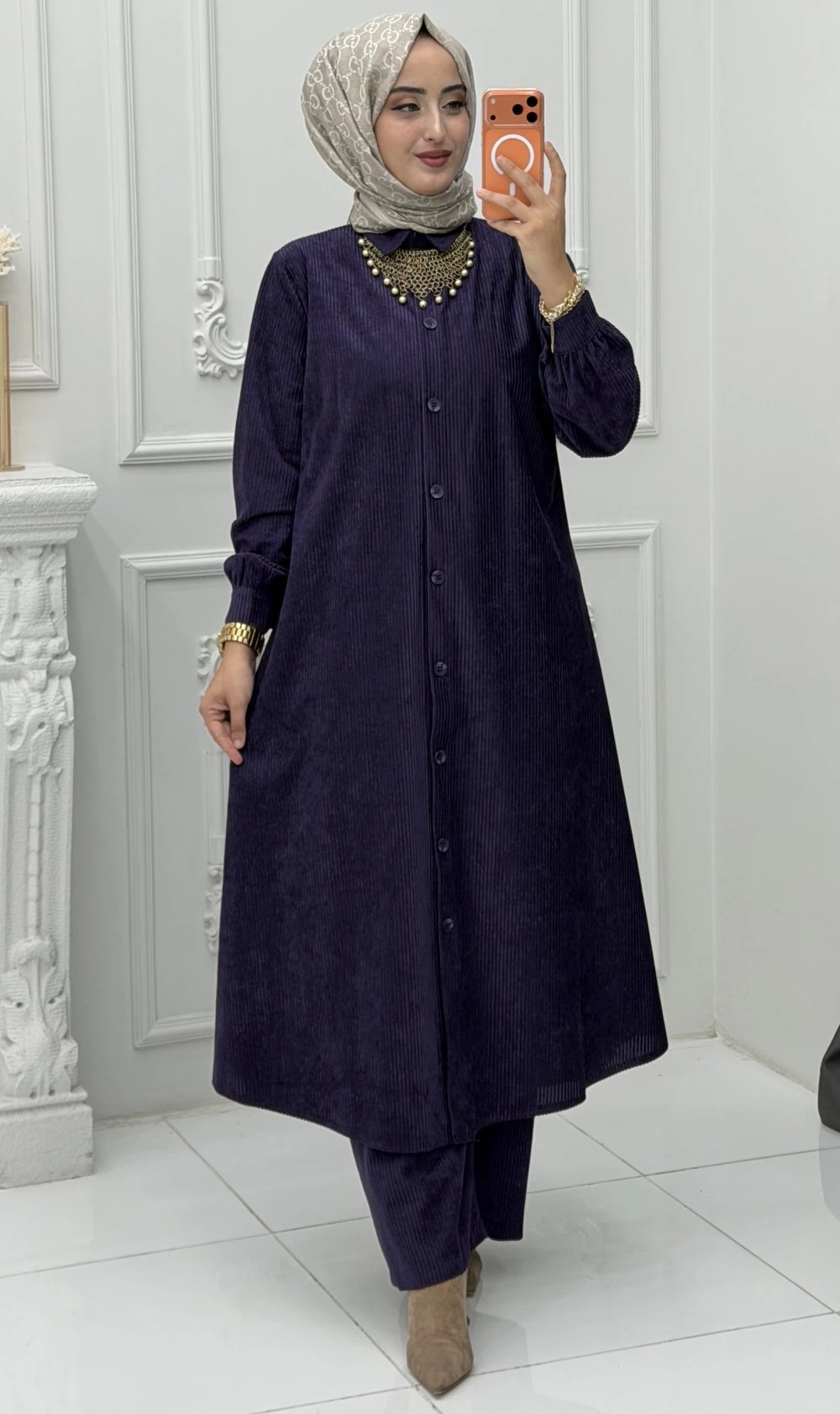 Yasemin Takım Koyu Mor