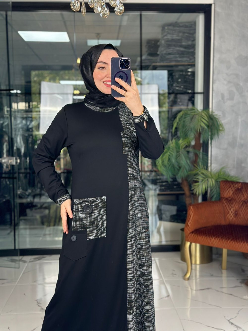 Nare Elbise Antrasit