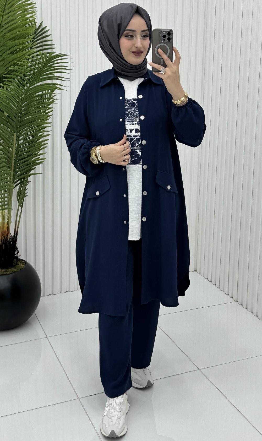Elvis 3 lü Takım Lacivert