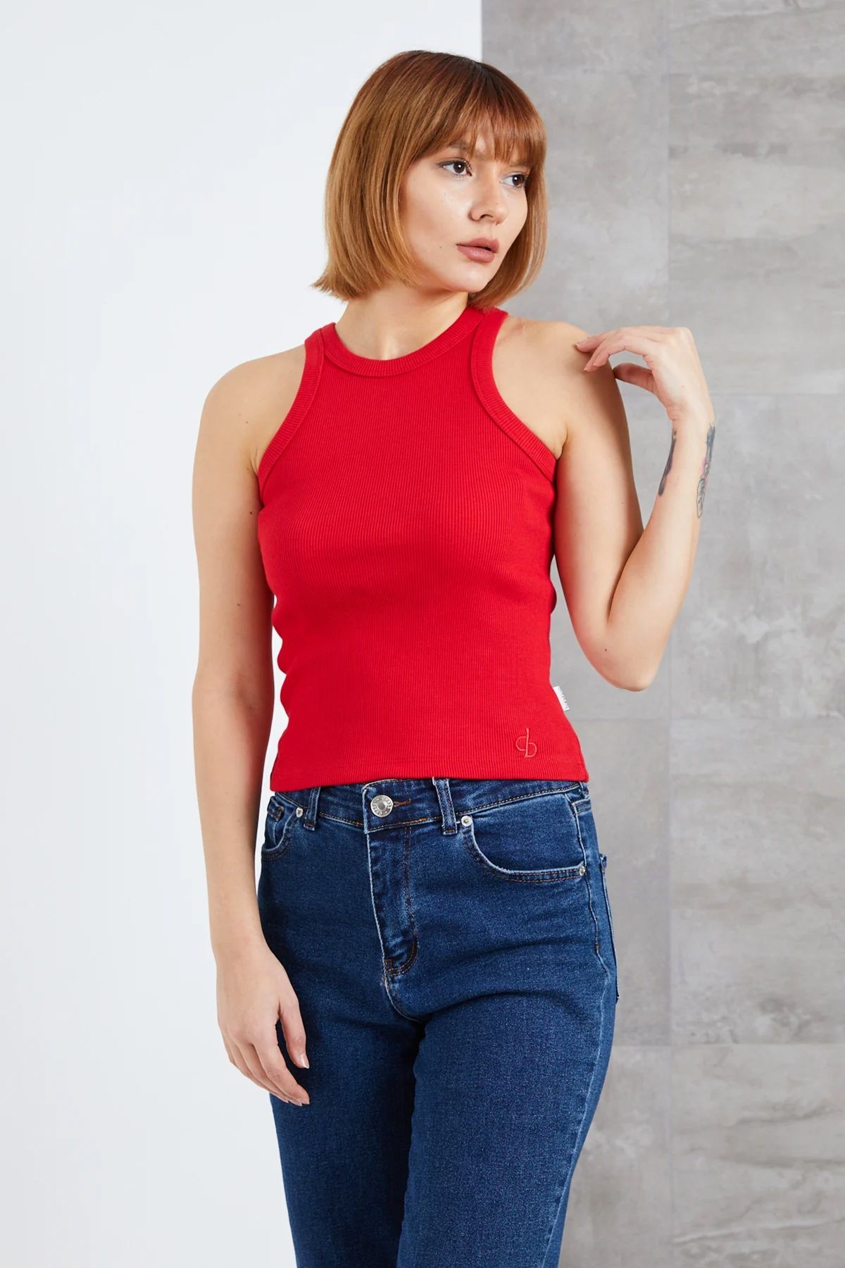 Fitilli Askılı Kadın Body
