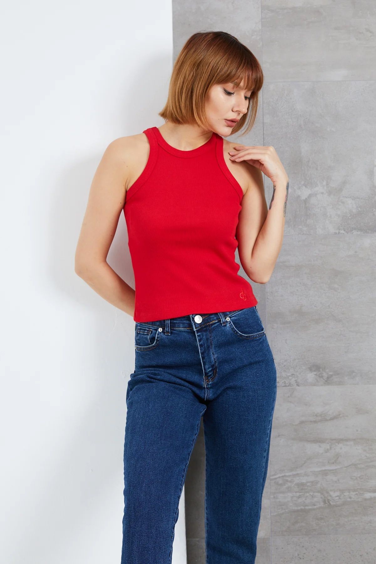 Fitilli Askılı Kadın Body