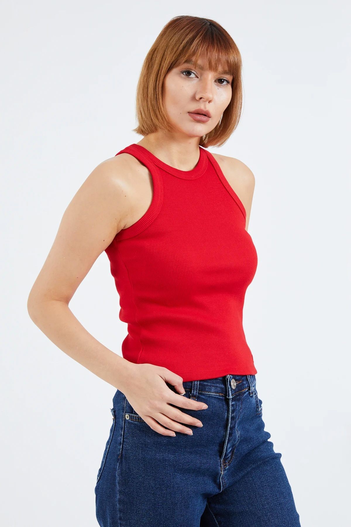 Fitilli Askılı Kadın Body