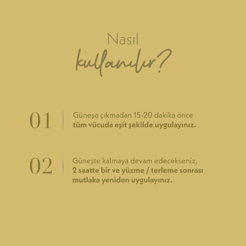 Bitkisel Kök Hücre Vücut Güneş Kremi SPF 50+